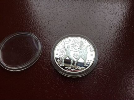 Серебряная монета Щелкунчик,1996 год