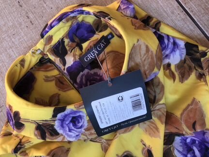 Платья желтое новое летнее размер 48