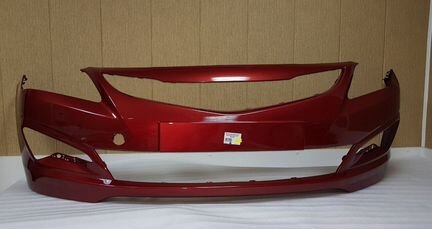 Бампер Солярис красный