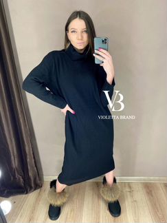 Платье-водолазка арт.18086 тёплое