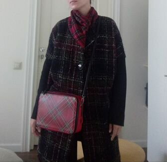 Пальто клетка