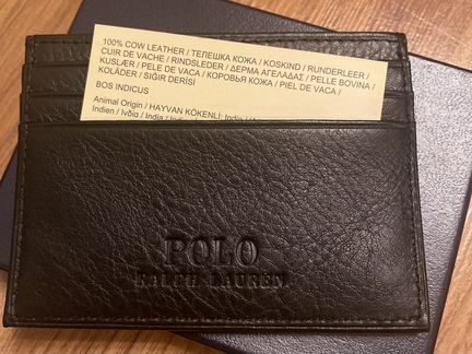 Визитница из натуральной кожи Polo Ralph Lauren