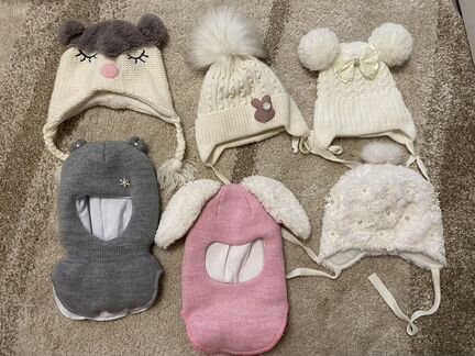 Зимние шапки для девочки