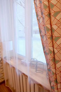 Тюль розовая