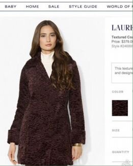 Новое пальто Ralph Lauren р.44