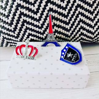 Комплект из трех брошей