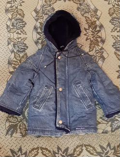 Джинсовая куртка на меху р. 24