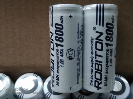 Аккумулятор NiMH Robiton 4/5A 1,2V 1800mAh