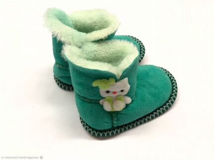 Детские чуни чувяки из овчины. Меховые тапочки дет