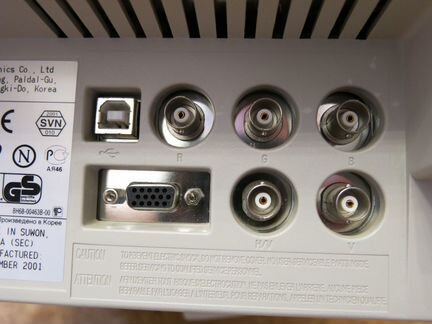 Samsung SyncMaster 757DFX с RGB/BNC, USB, D-sub