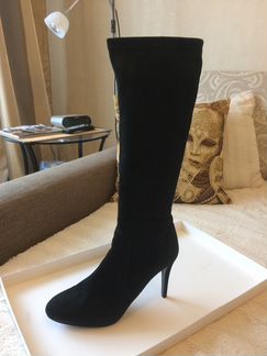 Сапоги замшевые