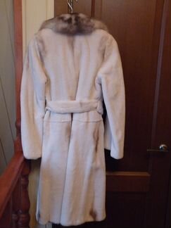 Шуба норка+шапка норка