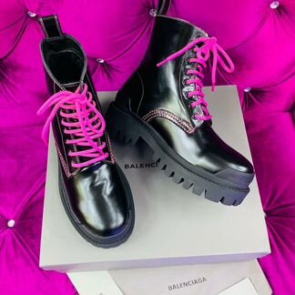 Balenciaga кожаные ботинки