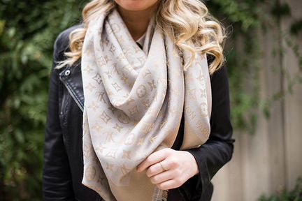 Шаль платок палантин louis vuitton осень