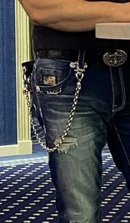 Цепочка для кошелька 925 серебро