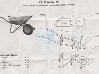 Как собрать тележку садовую двухколесную схема