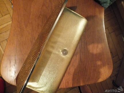 Сумочка стразы золото клатч