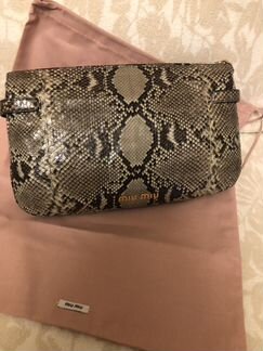 Клатч Сумка Miu Miu питон оригинал