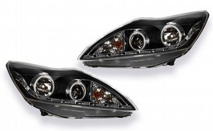 Тюнинг фары Форд Фокус 2 2008-2011 Модель-3, линза