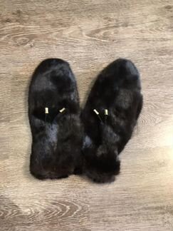 Варежки из норки новые