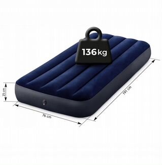76х191х25 см Надувной матрас intex артикул 64756