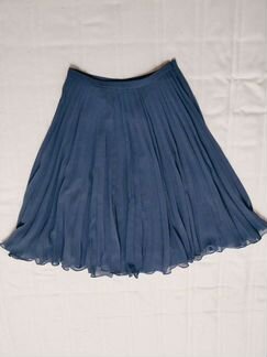 Синяя плиссированная юбка ASOS