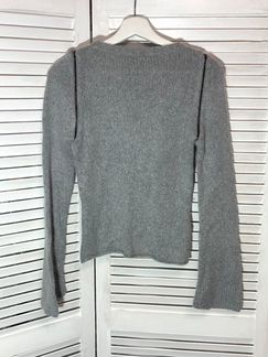 Mango серый свитер с молниями