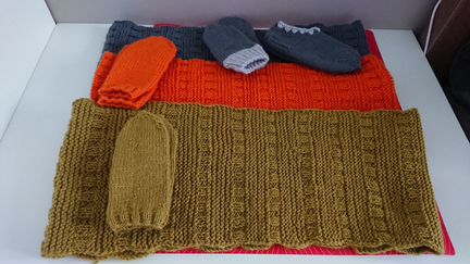 Шарф, варежки и пинетки на 1,5-3 года