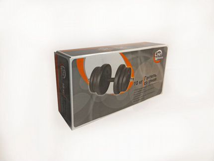 Гантель Lite Weights сборная, 10 кг, 1 штука (3103CD)