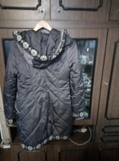 Куртка удлинённая на девочку (тёплая)