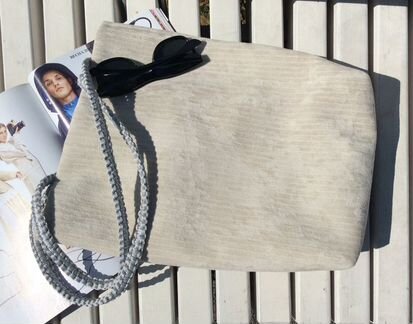 Сумка шоппер бежевая