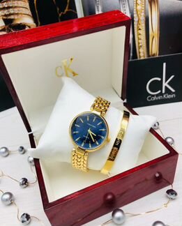 Жен набор Calvin Klein часы + браслет новый