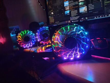 Корпусные RGB вентиляторы для пк, 120мм, новые