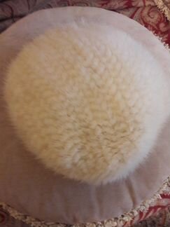 Шапка из вязаной норки. Финляндия. Новая