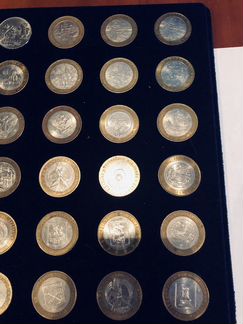 Юбилейные 10 рублей биметалл