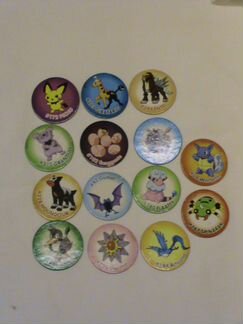Сотки капс Покемон Pokemon taps бумажные из 90-ых