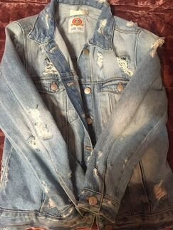 Куртка джинсовая для девочки zara в идеальном сост