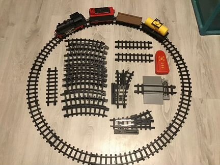 Поезд на пульте управления с дымом