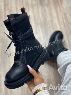 Сапоги Louis Vuitton, натуральная кожа и мех