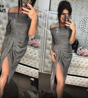 Платье с люрексом
