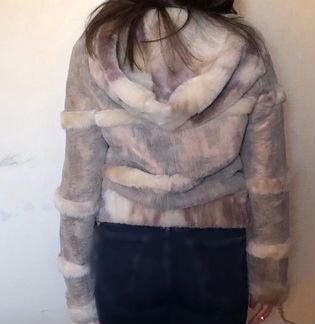 Двусторонняя дубленка женская