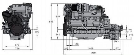 Судовой дизель Vetus VD 6.210 новый