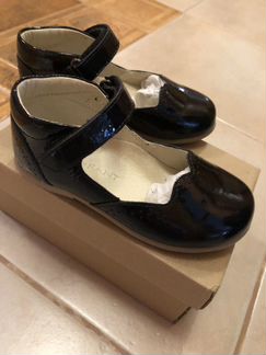 Туфли для девочки черные, 25 размер, новые