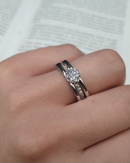 Кольцо Bvlgari Булгари новое серебро