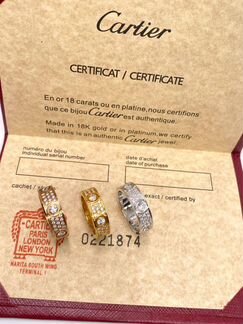 Cartier кольцо браслет новое