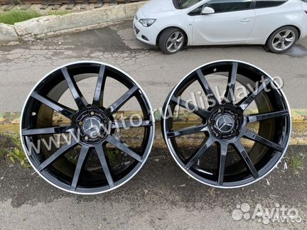 Разноширокие R19 черный глянец для Mercedes E-clas