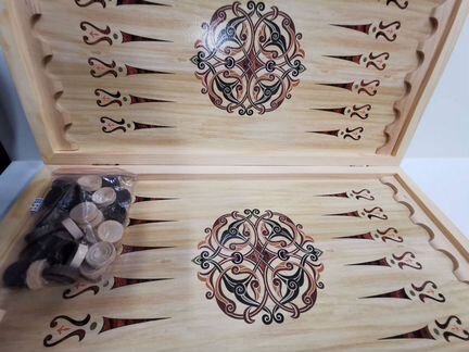 Нарды 2в1 большие