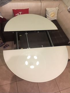 Круглый раздвижной стол