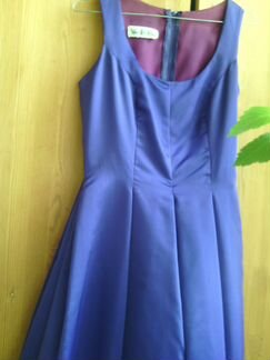 Бальное фиолетовое платье с палантином