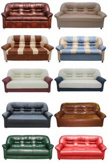 Красивые офисные диваны в эко коже